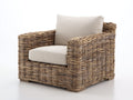 Fauteuil en rotin-Rotin-tissu-108 x 91 x 81 cm-Beige-Naturel-Style naturel